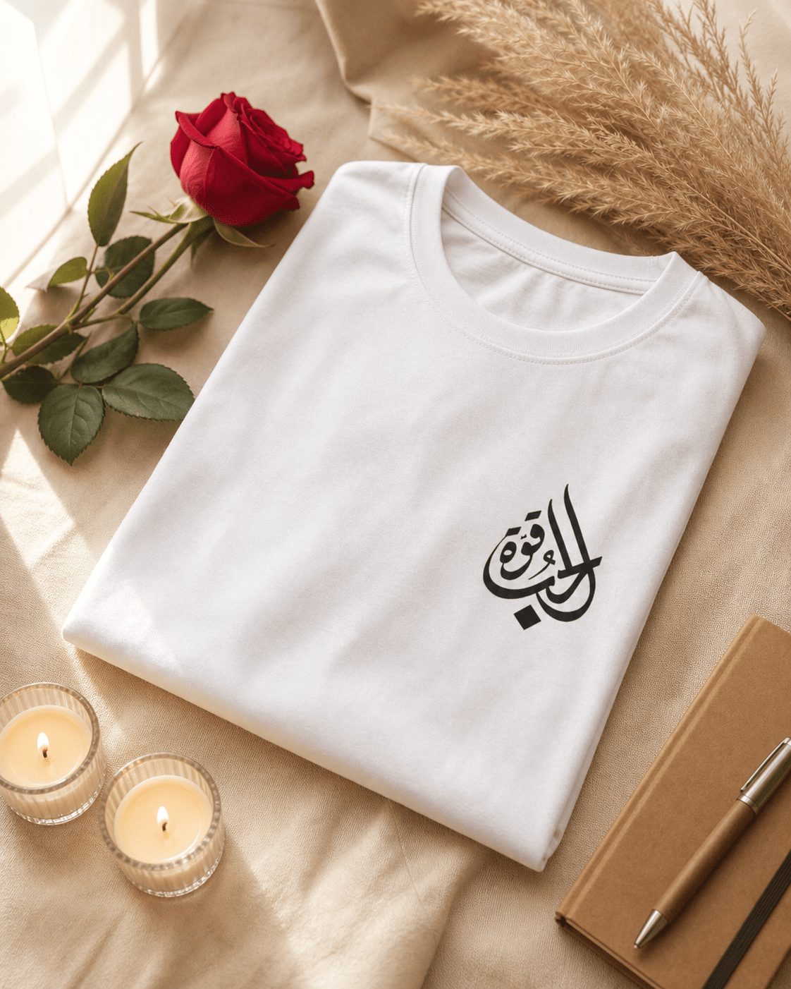 Liebe ist Stärke - Arabische Premium Bio T-Shirt Unisex – Bild 3