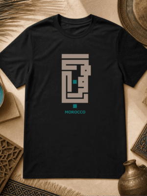 Morokko Architektur arabische Kalligrafie - Bio T‑Shirt Unisex