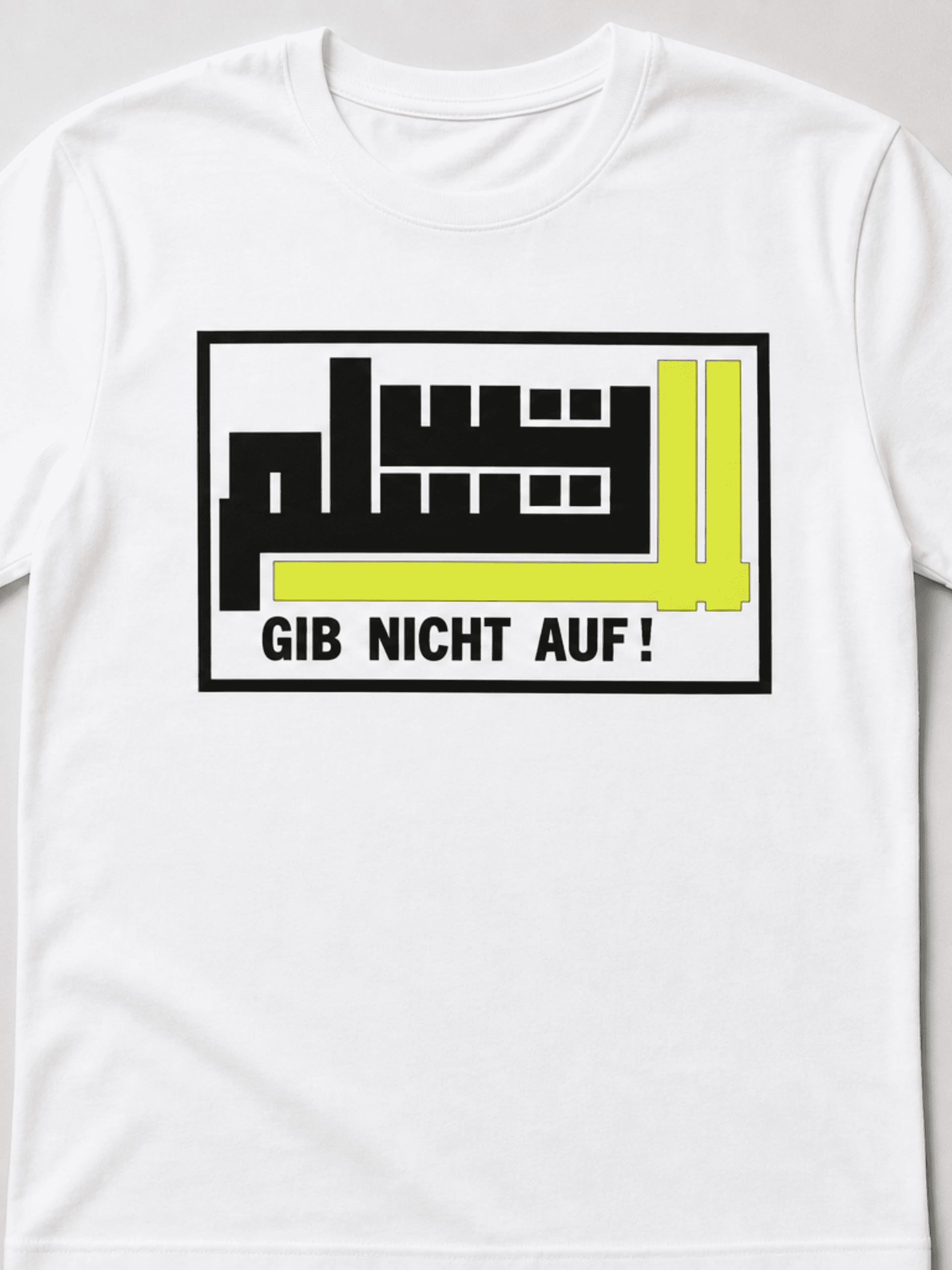 Gib Nicht Auf! Arabisches Premium Bio T-Shirt Unisex