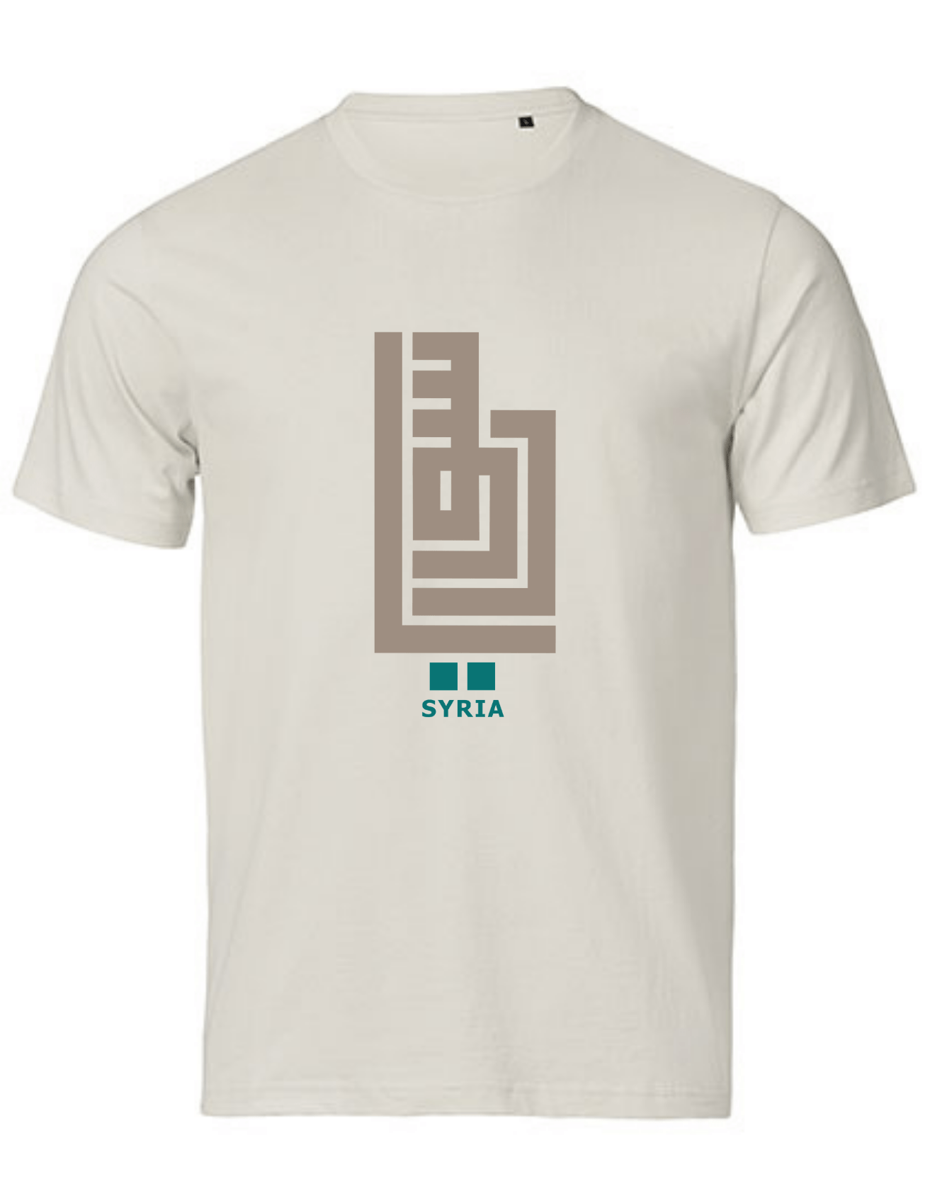 Syrien Architektur arabische Kalligrafie - Bio T‑Shirt Unisex – Bild 2