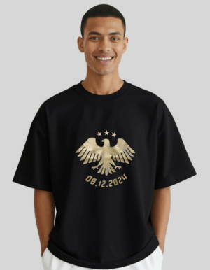 Syrischer Adler mit Freiheitsdatum - Oversized T‑Shirt Unisex