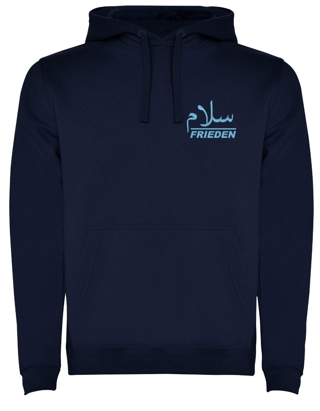 Frieden Salam arabisch deutsch –Stick– Hoodie – Bild 7