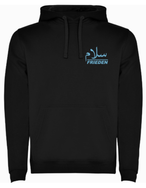 Frieden Salam arabisch deutsch –Stick– Hoodie