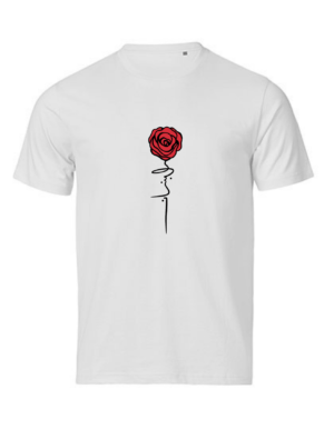 Libanon Rose – Name als Rosenstiel Premium Bio T‑Shirt Unisex
