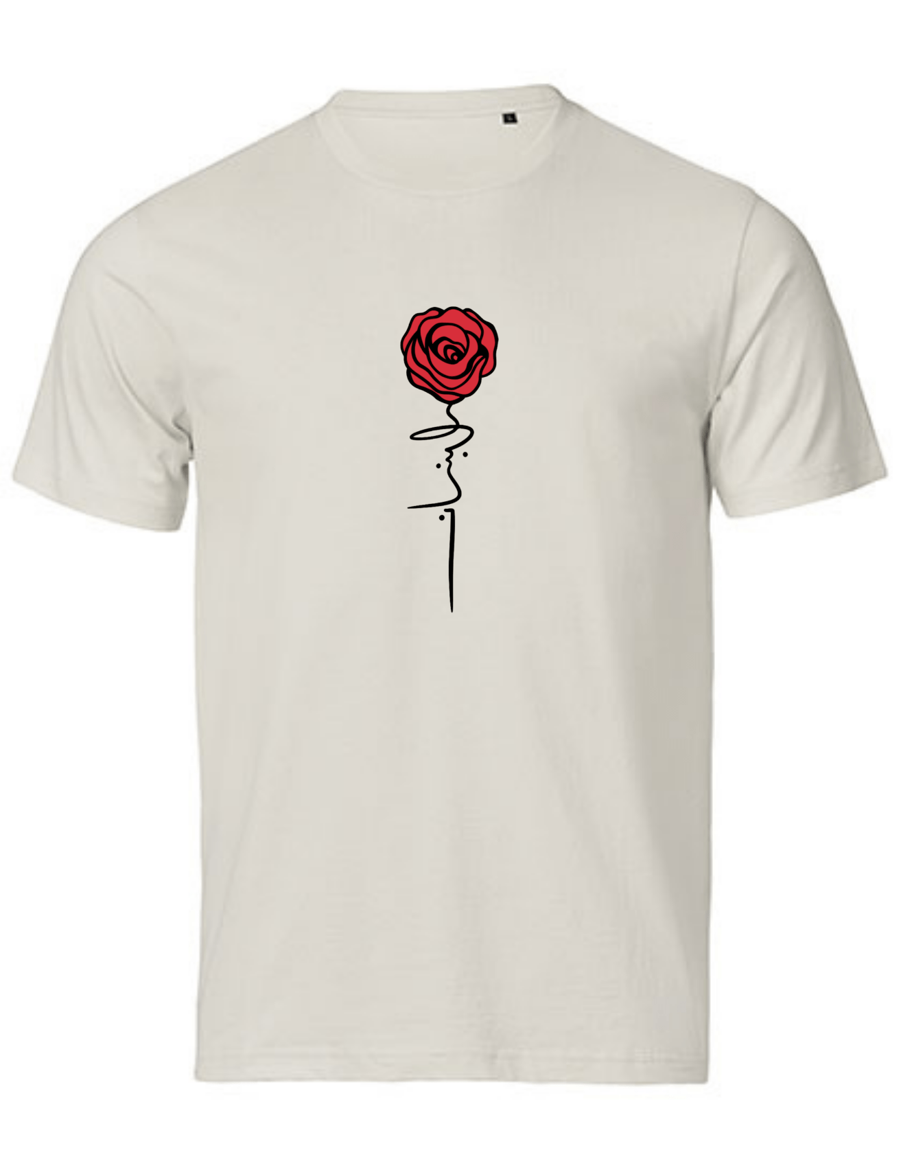 Libanon Rose – Name als Rosenstiel Premium Bio T‑Shirt Unisex – Bild 3
