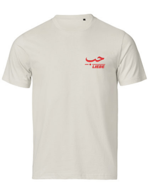 Liebe arabisch deutsch –Stick– Premium Bio T‑Shirt Unisex