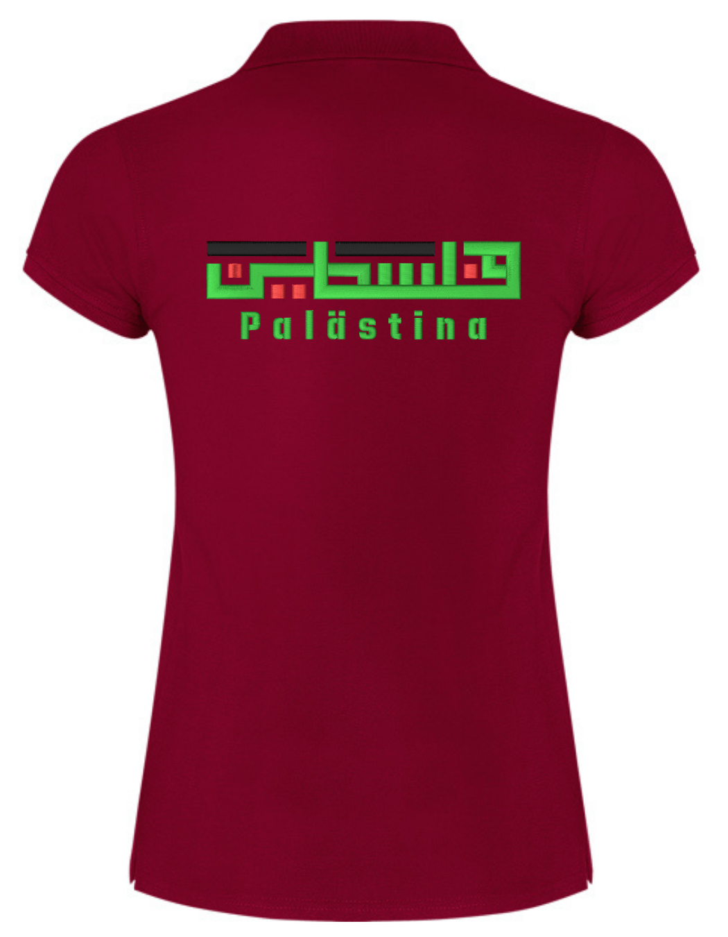 Palästina Kufi –Stick– Polo T Shirt – Bild 4