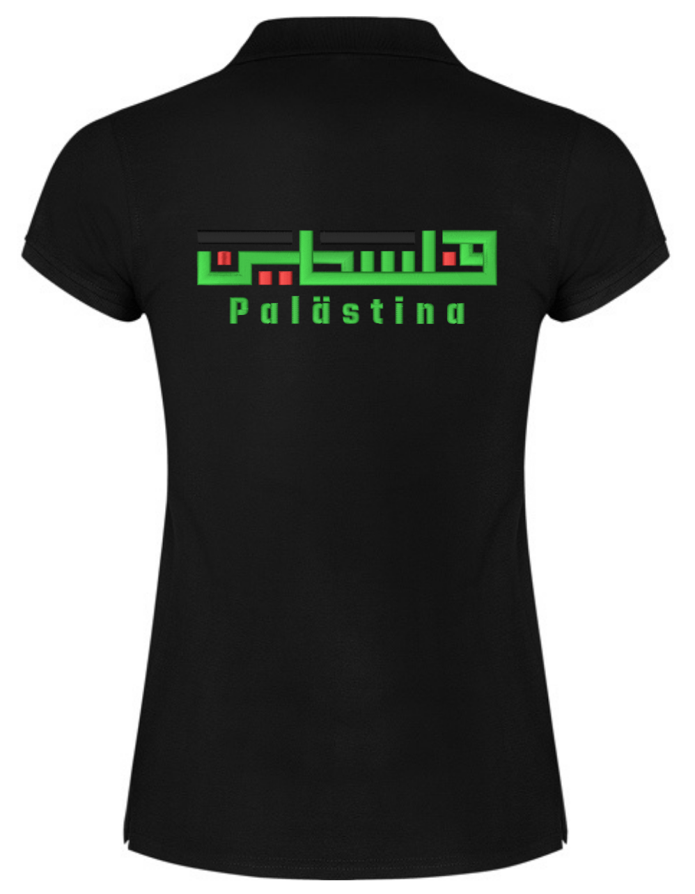 Palästina Kufi –Stick– Polo T Shirt – Bild 5
