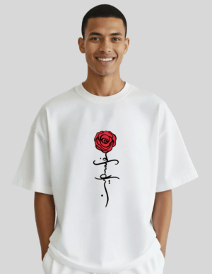 Palästina Rose – Name als Rosenstiel - Oversized T‑Shirt Unisex