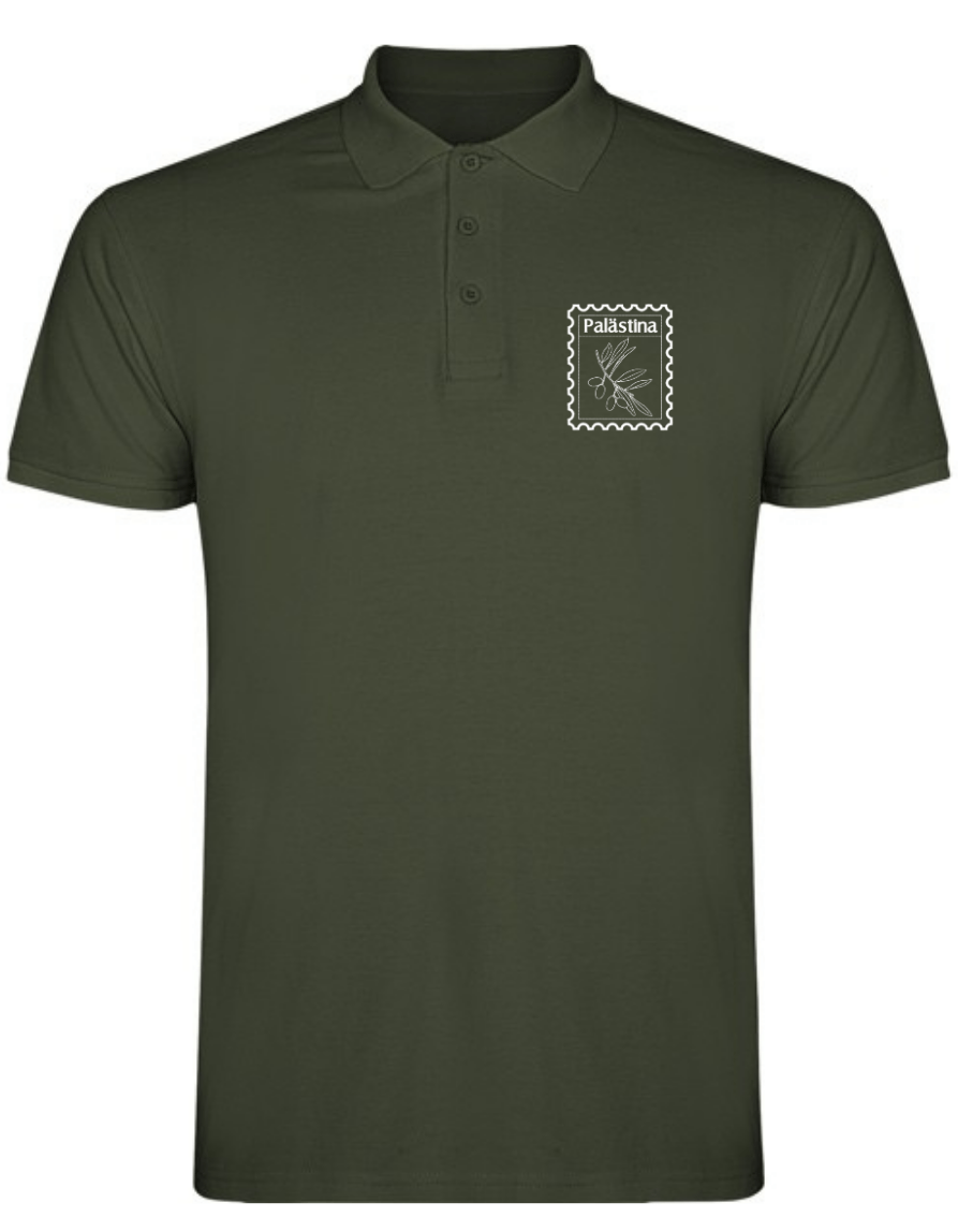Palästina Stempel –Stick– Polo T Shirt – Bild 6