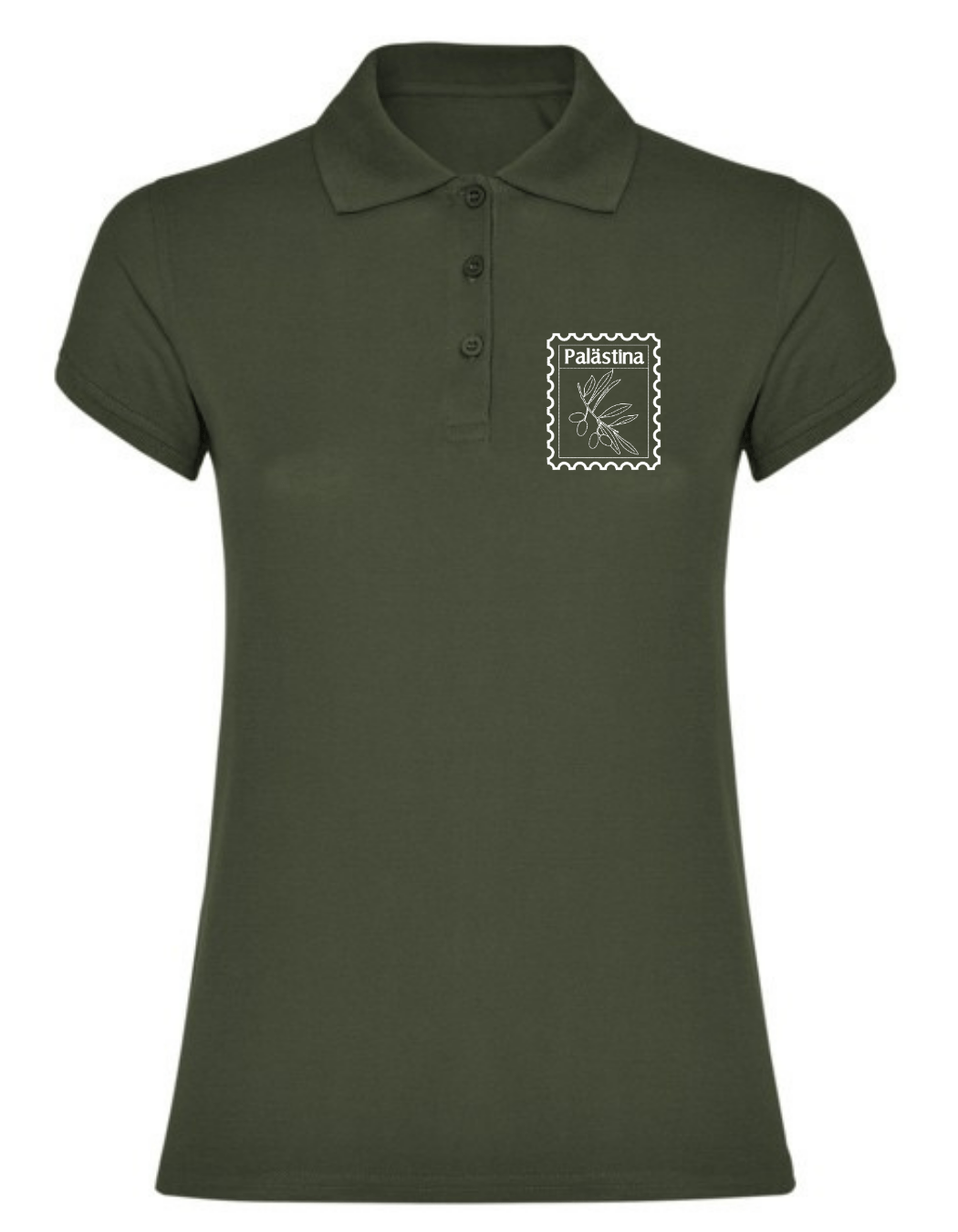 Palästina Stempel –Stick– Polo T Shirt – Bild 4