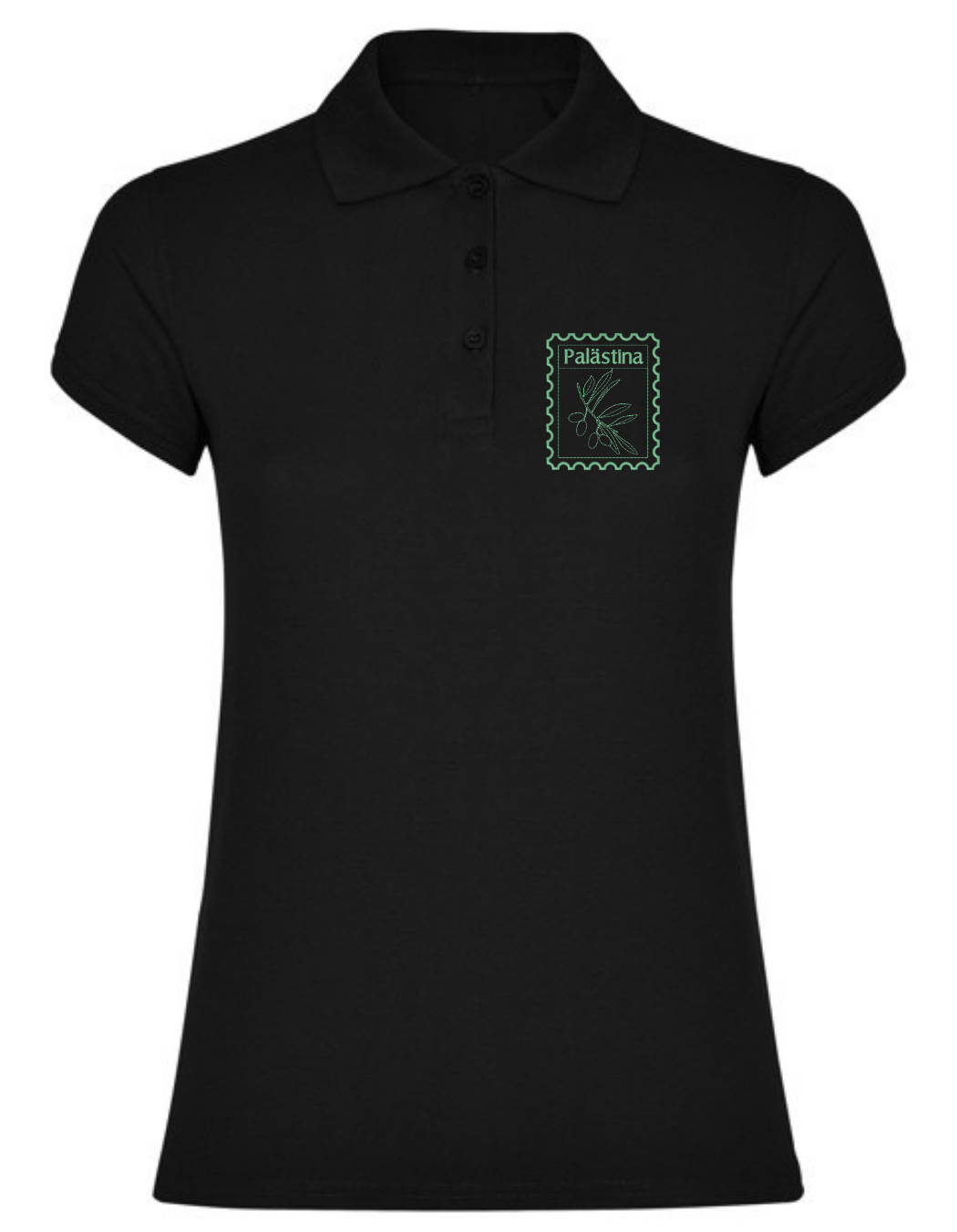 Palästina Stempel –Stick– Polo T Shirt – Bild 5