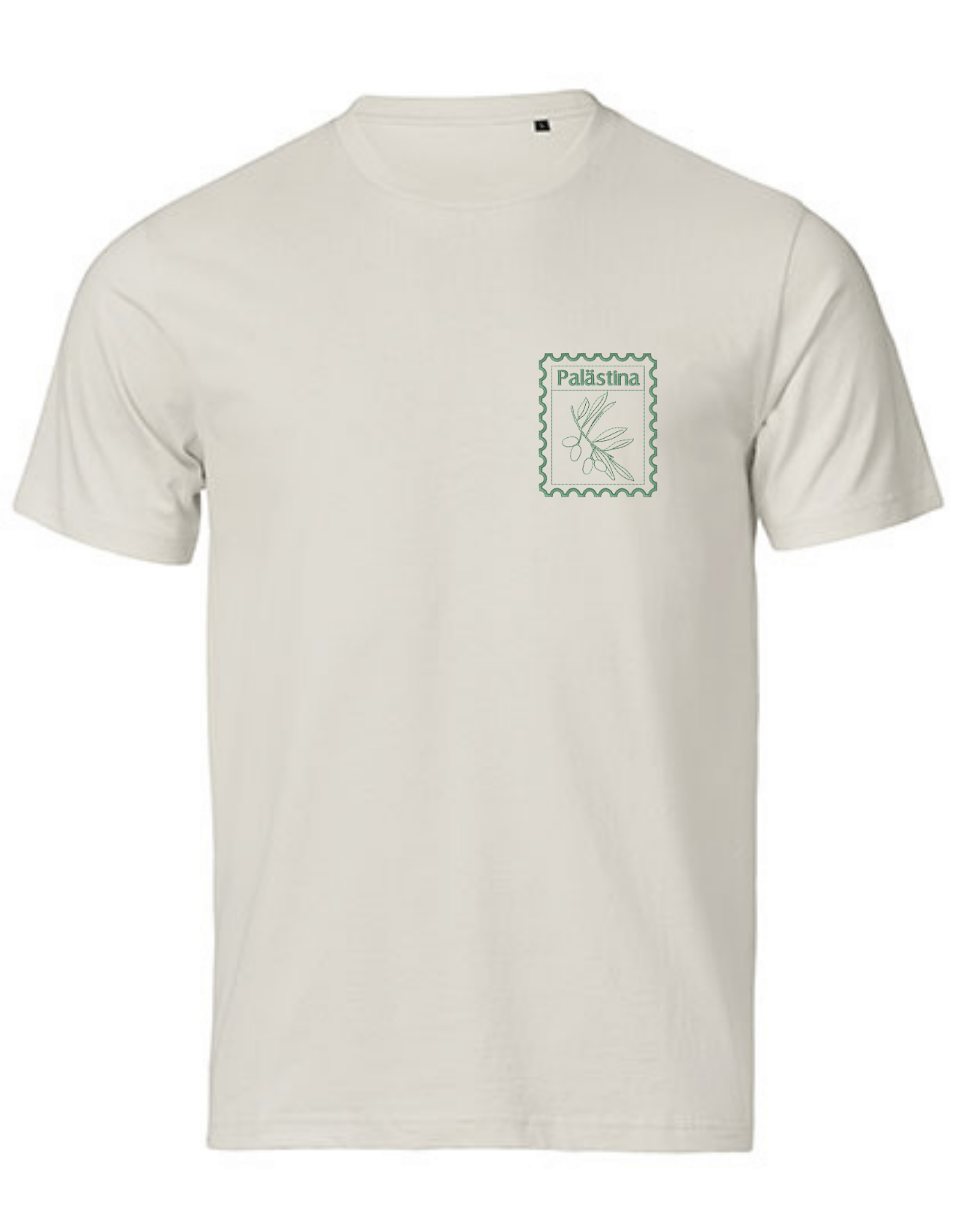 Palästina Stempel –Stick– Premium Bio T‑Shirt Unisex