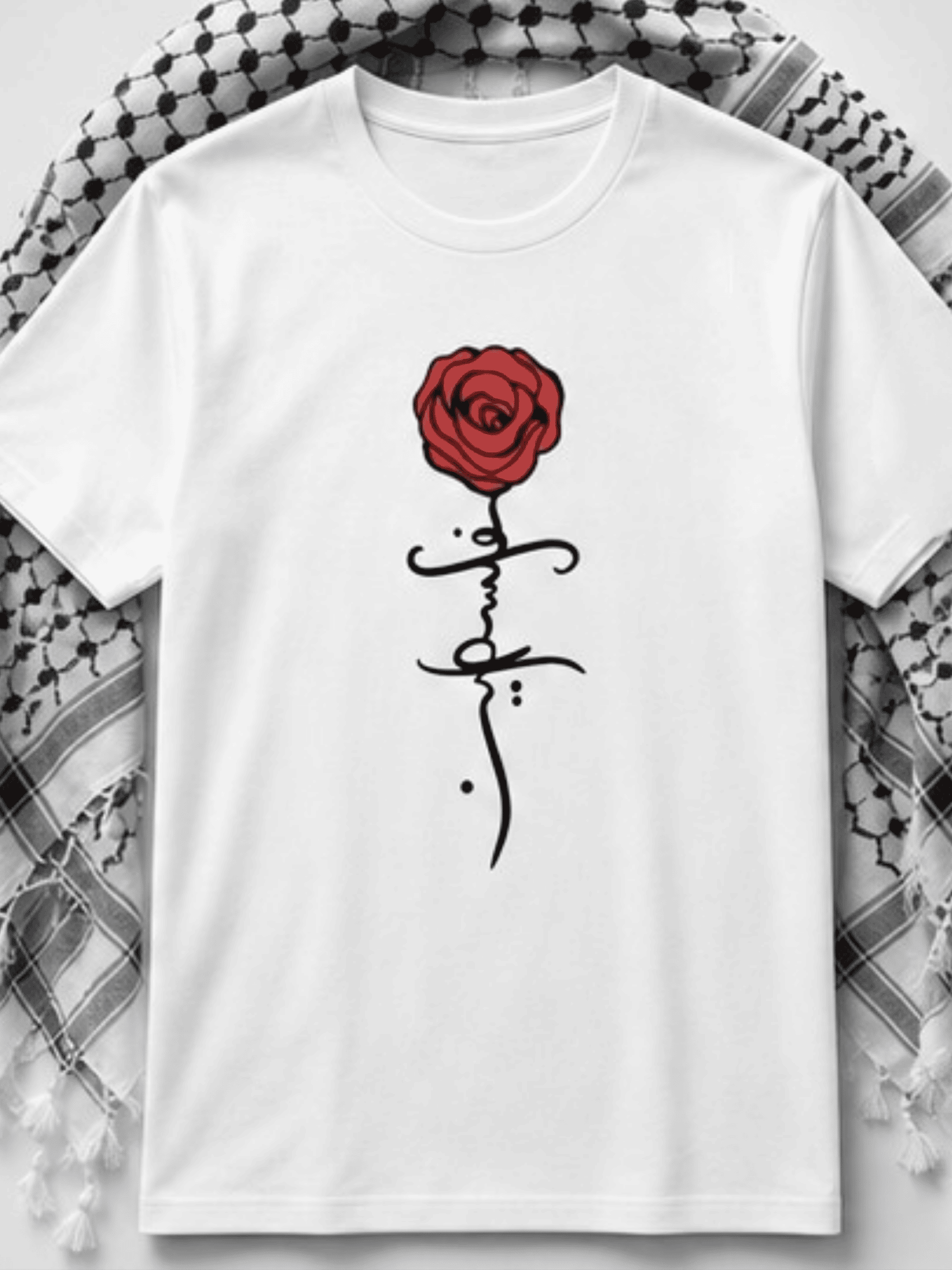 Palästina Rosen – Name als Rosenstiel Premium Bio T‑Shirt Unisex