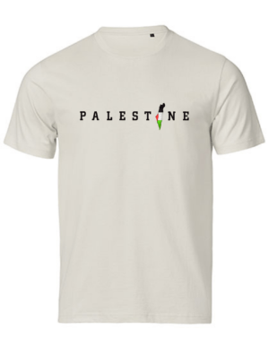 Palestine Mit Landkarte –Stick– Premium Bio T‑Shirt Unisex