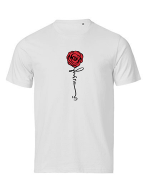 Syrien Rose – Name als Rosenstiel Premium Bio T‑Shirt Unisex