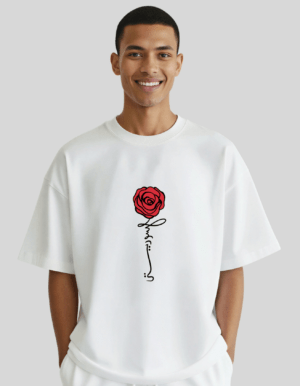 Syrien Rose – Name als Rosenstiel - Oversized T‑Shirt Unisex