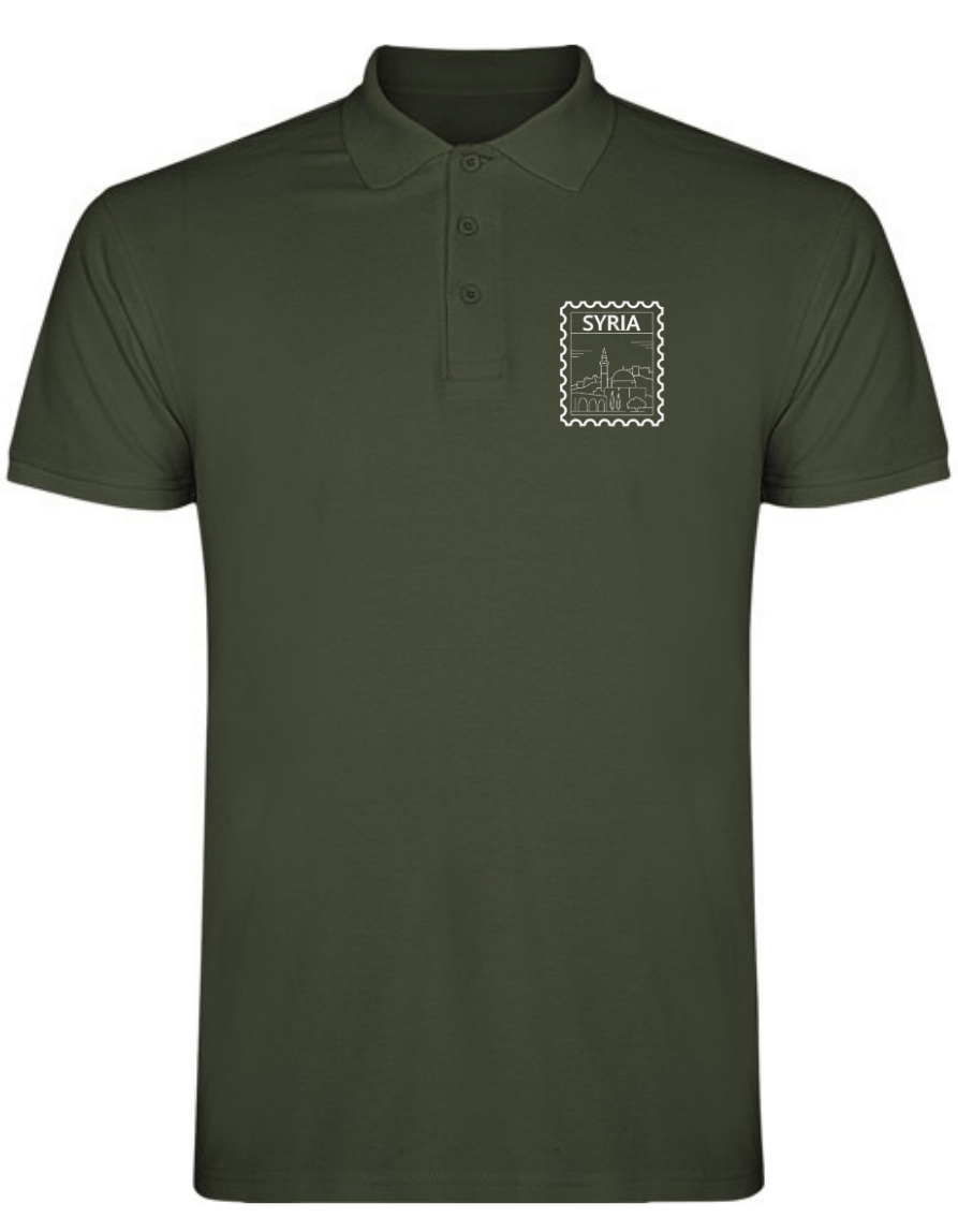 Syrien Stempel –Stick– Polo T Shirt – Bild 6