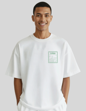 Syrien Stempel –Stick– Oversized T‑Shirt Unisex